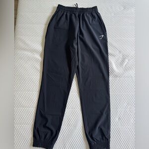 Gymshark Black Track Pants Relaxed Fit Elastic Waistband